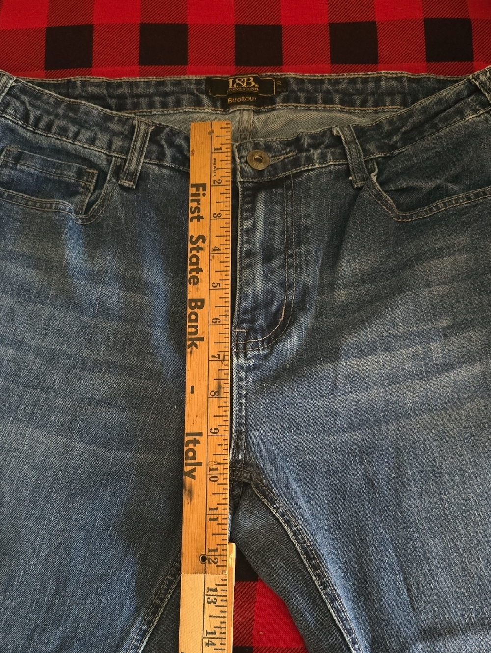 L&B Dark Blue Flare Jeans - Picture 15 of 15